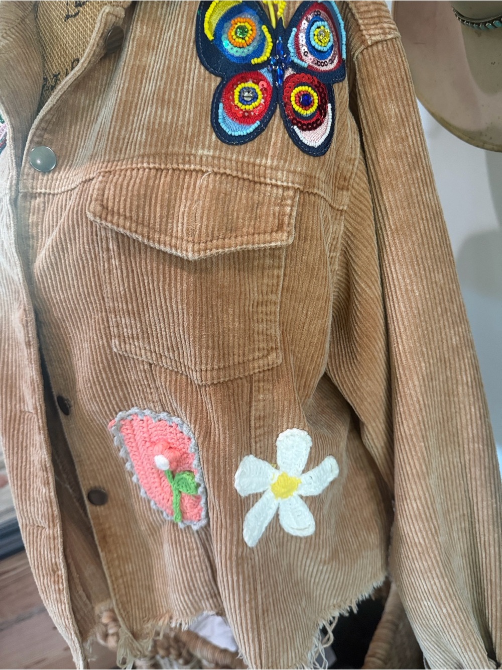 POL corduroy Jacket in Brown - Picture 3 of 7